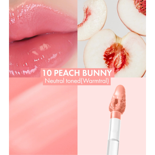 Amuse - Rouge à lèvres Dew Tint - 10: Peach Bunny