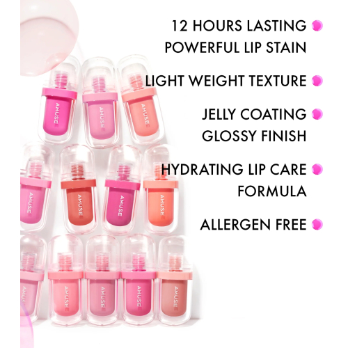 Amuse - Rouge à lèvres Jel-fit Tint - 0 4: Rose Milk