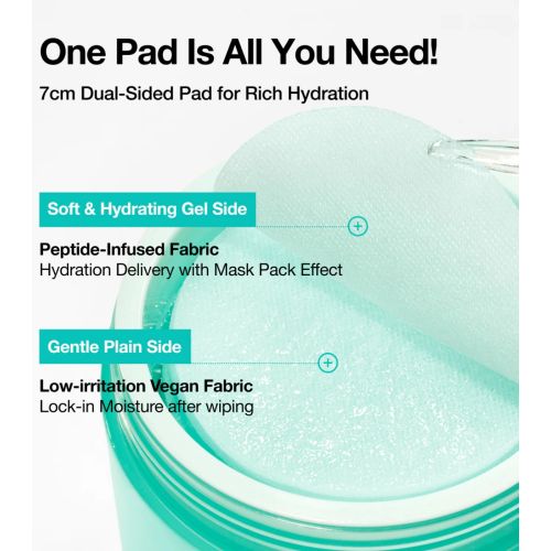 Anua - Format des pads PDRN 100 Hyaluronic Acid Glow