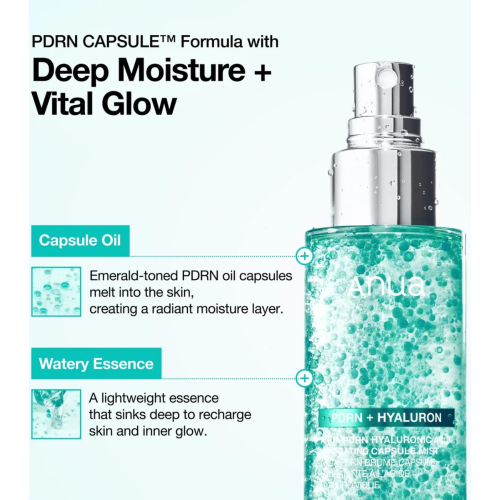 Anua - Brume faciale PDRN Hyaluronic Acid Hydrating Capsule