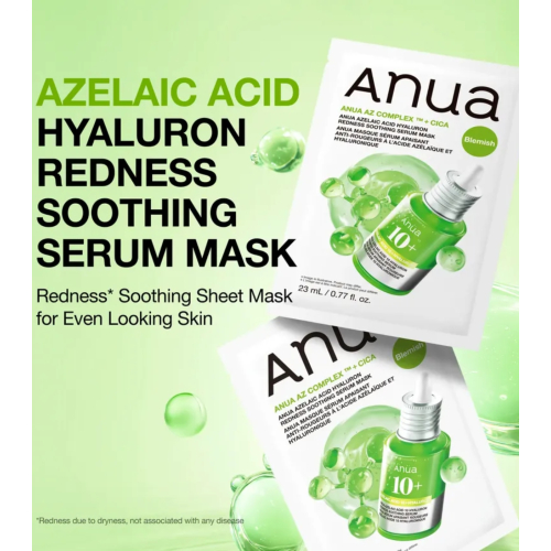 Anua - Masque facial anti-imperfections AZ Complex + CICA