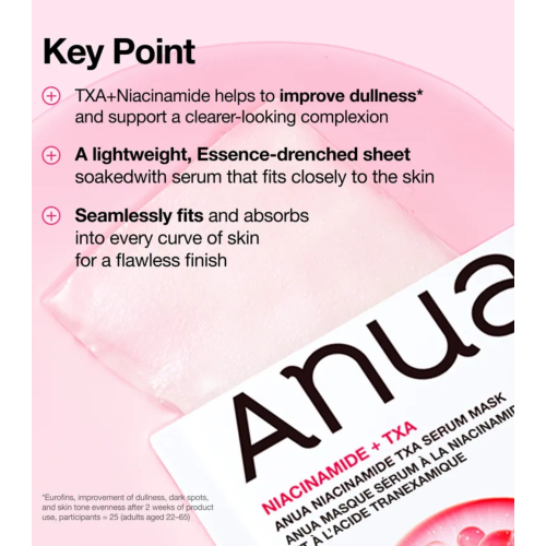 Anua - Masque facial anti-taches Niacinamide TXA