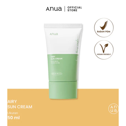 Anua - Crème solaire SPF50+ PA++++ Airy