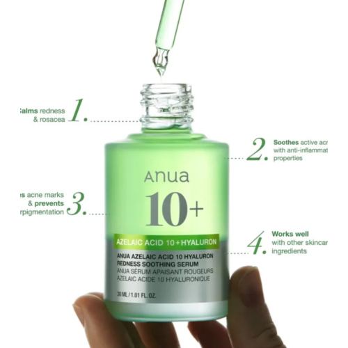 Anua - Sérum anti-acné avec 10+ acide azélaïque et acide hyaluronique