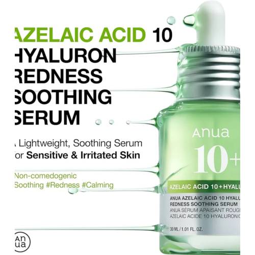 Anua - Sérum anti-acné avec 10+ acide azélaïque et acide hyaluronique