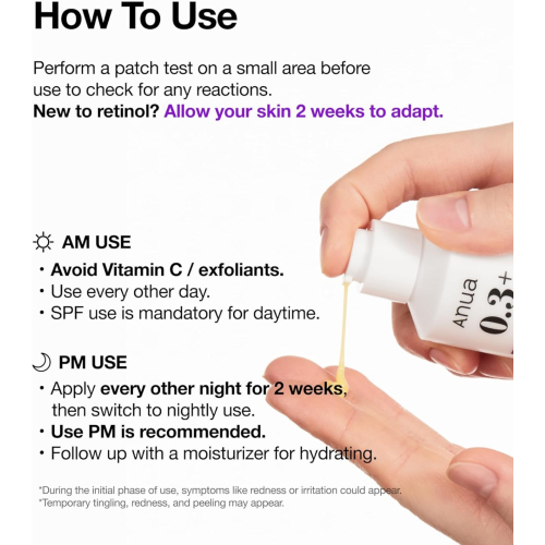 Anua - Sérum de renouvellement Rétinol 0,3% + Niacinamide