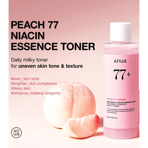 Anua - Lotion tonique éclaircissante pour le visage Peach 77 Niacin Essence