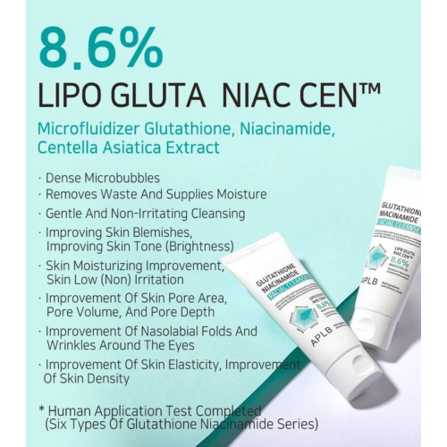 APLB - Nettoyant visage éclaircissant Glutathione Niacinamide