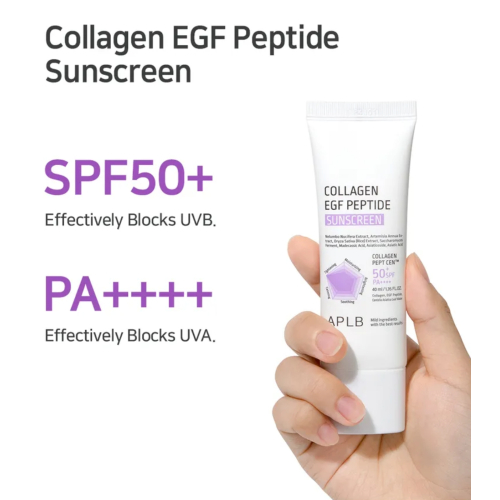 APLB - Crème solaire visage Collagen Egf Peptide SPF50+ PA++++