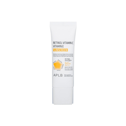 APLB - Crème solaire pour le visage Retinol Vitamin C Vitamin E SPF50+ PA++++