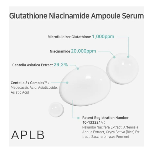 APLB - Sérum visage éclaircissant Glutathione Niacinamide