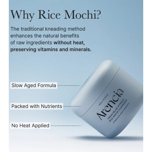 Arencia - Nettoyant visage Fresh Blue Hyssop Rice Mochi