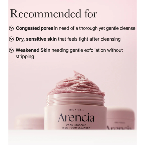 Arencia - Nettoyant visage Fresh Rosehip Mochi