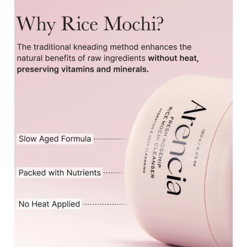 Arencia - Nettoyant visage Fresh Rosehip Mochi
