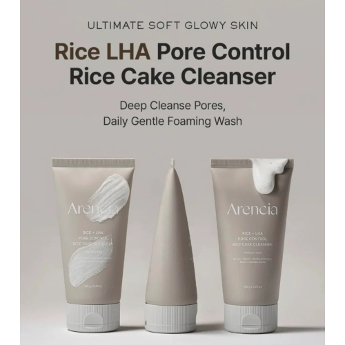 Arencia - Nettoyant facial Rice + LHA Pore Control Rice Cake
