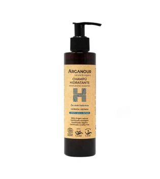Arganour - Shampooing hydratant à l'acide hyaluronique - Cheveux secs ou abîmés