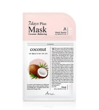 Ariul - Masque facial 7 Days Plus - Noix de coco