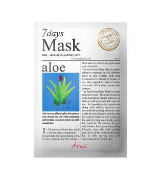 Ariul - Masque visage apaisant 7 Days - Aloe