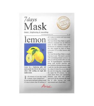 Ariul - Masque facial revitalisant 7 Days - Citron