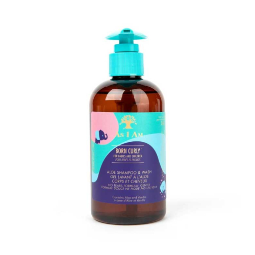 As I Am - Shampooing et gel pour bébés et enfants Born Curly - Aloès et vanille