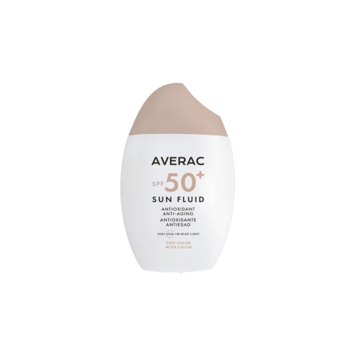 Averac Cosmetics - Crème solaire teintée anti-âge pour le visage - SPF50