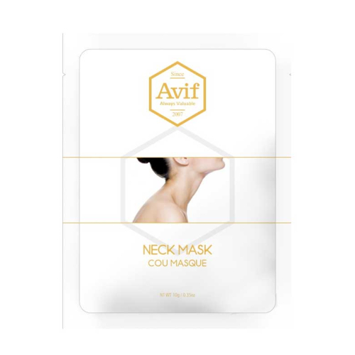 Avif - Masque bio-cellulosique hydratant en cellulose pour le cou