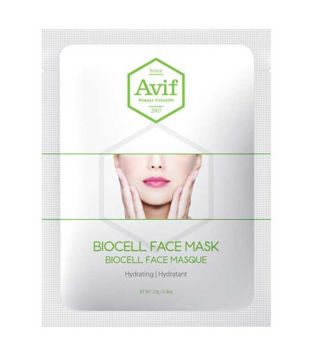 Avif - Masque hydratant bio-cellulose visage