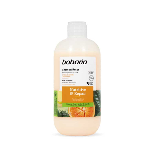 Babaria - Shampooing réparateur Reset Nutritive & Repair - Cheveux secs ou abîmés