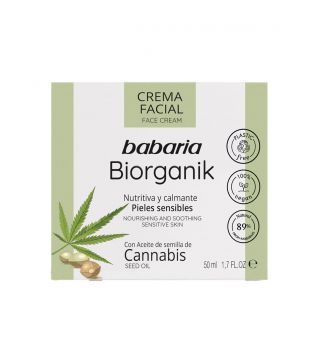 Babaria - Crème visage à l'huile de graines de cannabis