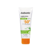 Babaria - Crème visage fluide protection solaire SPF50+ 75ml - Peaux sensibles et atopiques