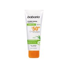Babaria - Crème visage fluide protection solaire SPF50+ 75ml - Peaux sensibles et atopiques