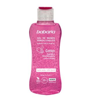 Babaria - Gel hydroalcoolique pour les mains - Coton et Rose Musquée - 100ml