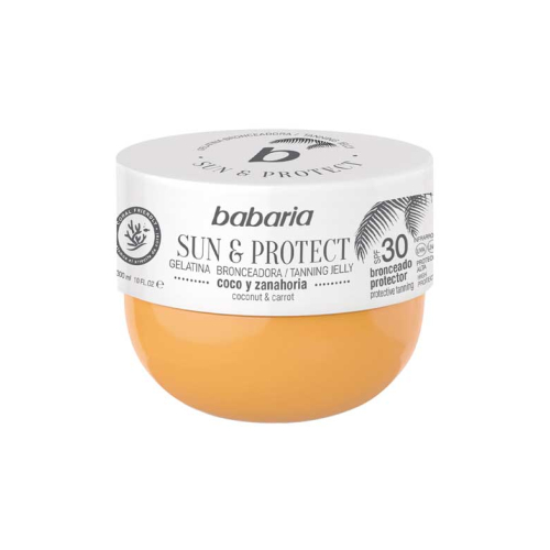Babaria - Gélatine bronzante Sun & Protect SPF30 - Noix de coco et carotte