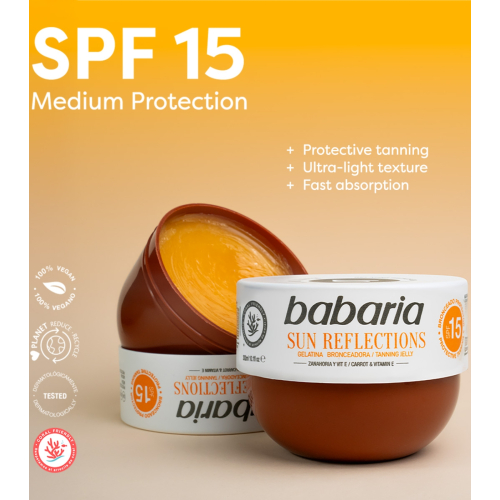 Babaria - Gelée autobronzante Sun Reflections SPF15