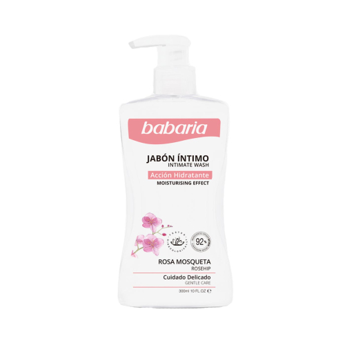 Babaria - Savon intime à l'acide lactique - Action hydratante - Rose musquée