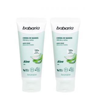 Babaria - Pack épargne crème mains - Aloe vera