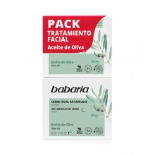 Babaria - Crème visage hydratante SPF15 pack jour et nuit - Huile d'olive