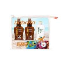 Babaria - Pack voyage - Huile solaire SPF20 + Huile solaire SPF10 + After sun