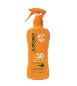 Babaria - Spray de protection solaire à l'Aloe Vera - SPF30