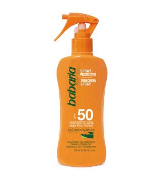 Babaria - Spray de protection solaire à l'Aloe Vera - SPF50