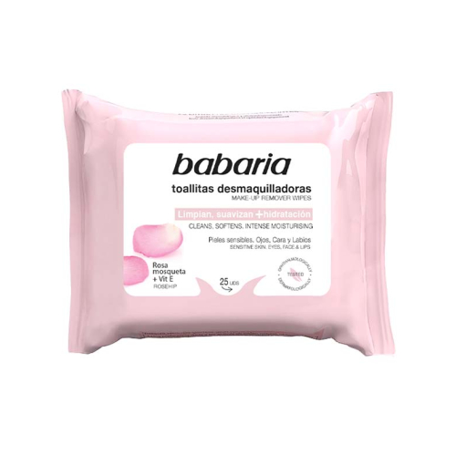 Babaria - Lingettes démaquillantes - Rose Musquée