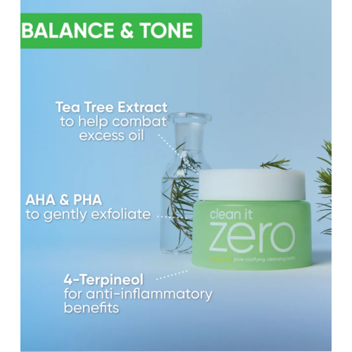 Banila Co - Baume nettoyant pour les pores Clean It Zero - Tea Tree-EX