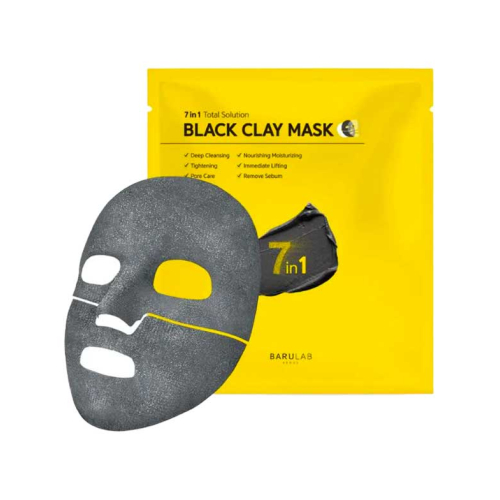Barulab - Masque Visage à l'Argile 7 in 1 Total Solution - Black Clay