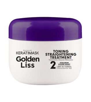 Be natural - Kit de lissage sans formaldéhyde Keratimask Golden Liss - Cheveux blonds et décolorés