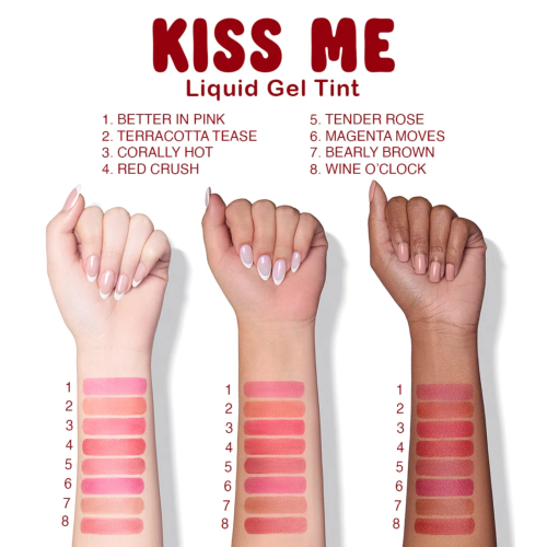 Beauty Creations - Teinte à lèvres Kiss Me Liquid Gel - Red Crush