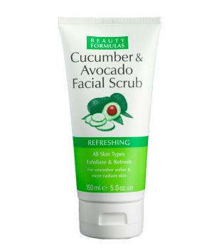 Beauty Formulas - Cucumber & avocado Facial Scrub - Refreshing