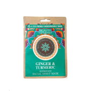 Beauty Formulas - Masque en papier biodégradable Superfood Ginger & Turmeric