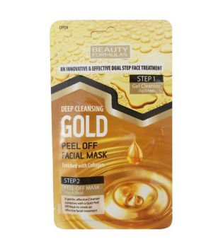 Beauty Formulas - Masque Peel-off pour nettoyage en profondeur - Gold
