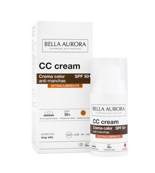 Bella Aurora - CC Cream anti-taches SPF50+ - Couvrance totale
