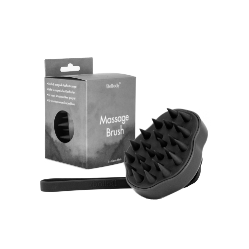 Bellody - Brosse de massage du cuir chevelu - Noir